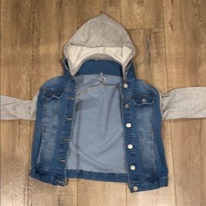Jean jacket hoodie